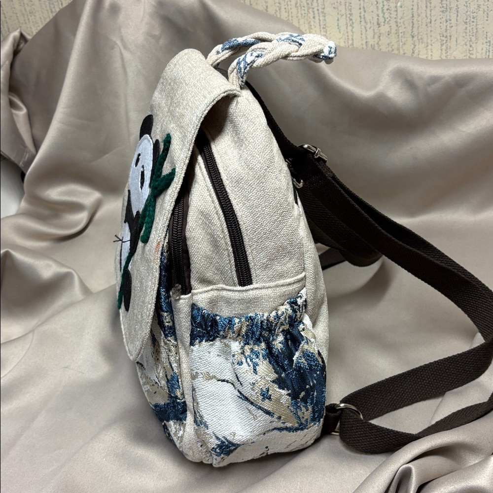 Canvas Panda Backpack - Picture 4 of 14